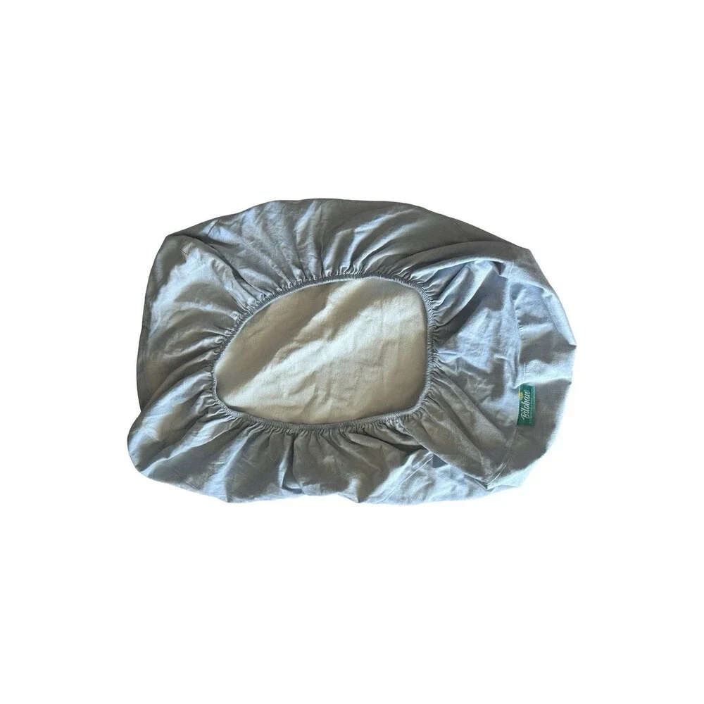 Biloban Organic Cotton Blue Bassinet fitted Sheet Standard size